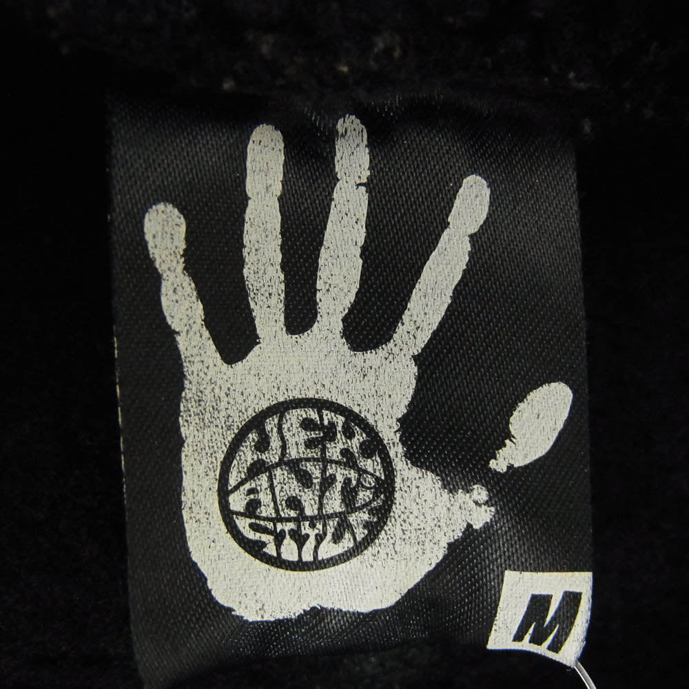 HEX ANTISTYLE ヘックスアンチスタイル ボア ロゴ 刺繍 ジャケット ブラック系 M【中古】