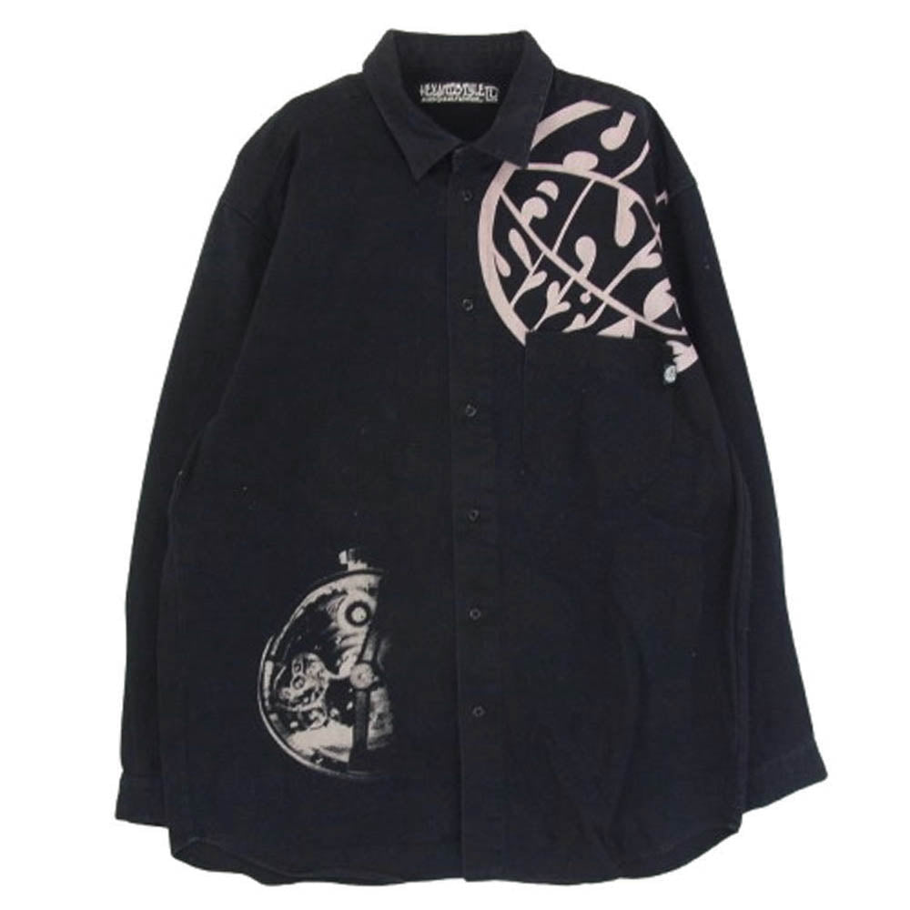 HEX ANTISTYLE ヘックスアンチスタイル VIOLENT GRIND ANARC of hex バイオレント グラインド ブラックダラス 長袖 シャツ ブラック系 L【中古】