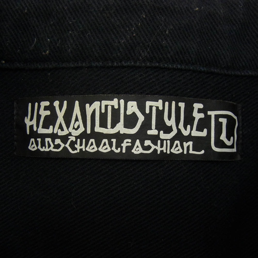HEX ANTISTYLE ヘックスアンチスタイル VIOLENT GRIND ANARC of hex バイオレント グラインド ブラックダラス 長袖 シャツ ブラック系 L【中古】