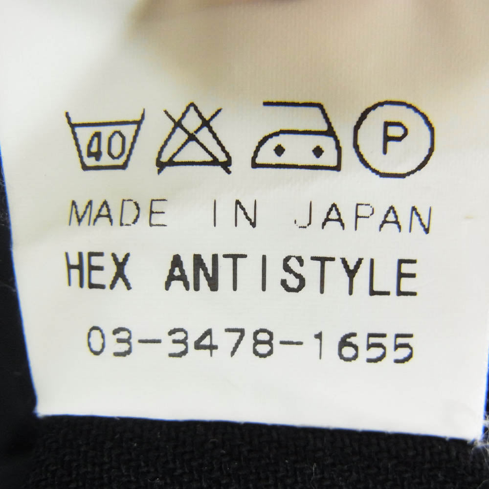 HEX ANTISTYLE ヘックスアンチスタイル VIOLENT GRIND ANARC of hex バイオレント グラインド ブラックダラス 長袖 シャツ ブラック系 L【中古】