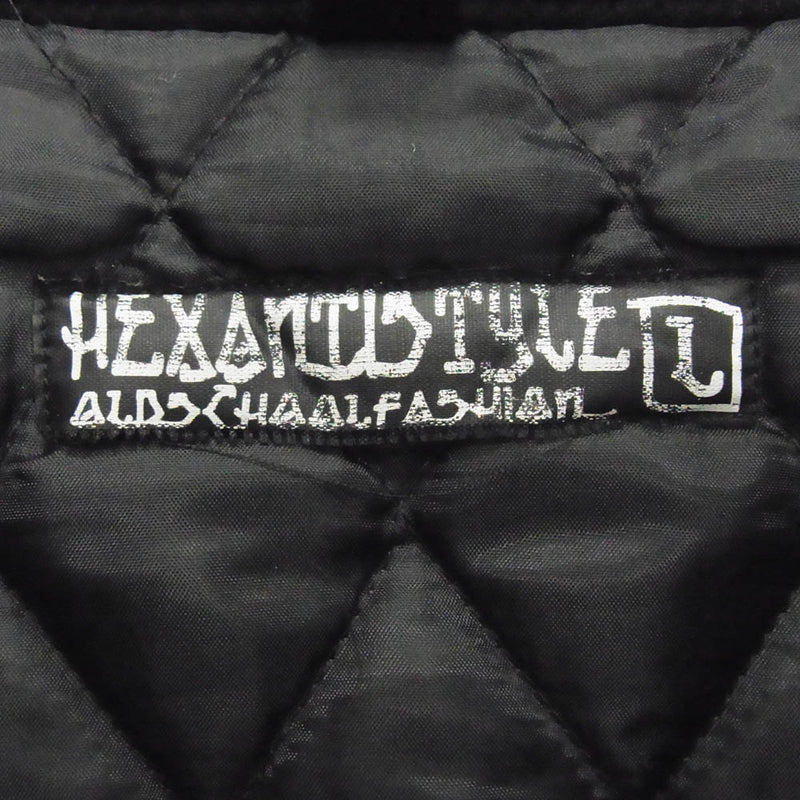 HEX ANTISTYLE ナイロンジャケット ブラック HEX ANTISTYLE ヘックスアンチスタイル ウール ナイロン ジャケット