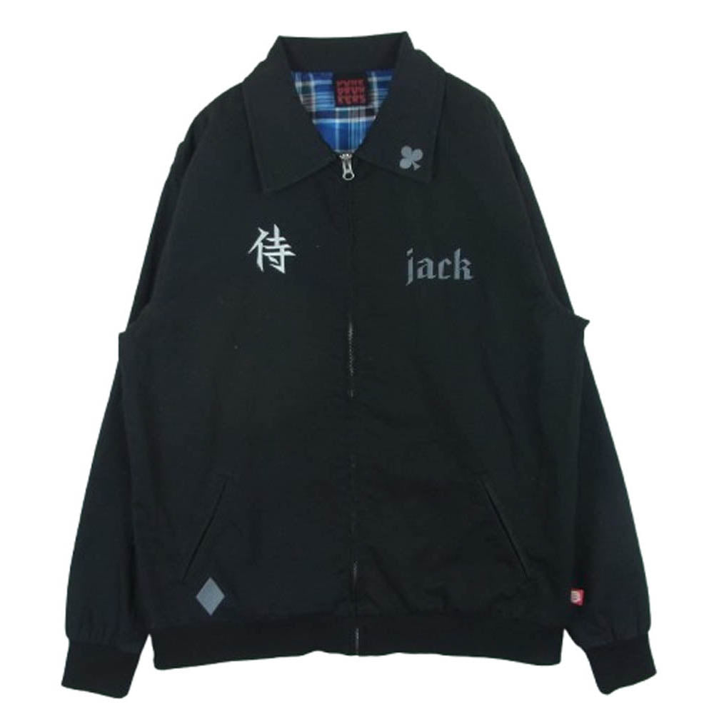 PUNK DRUNKERS パンクドランカーズ 侍 JACK 刺繍 コットン ジャケット ブラック系【中古】