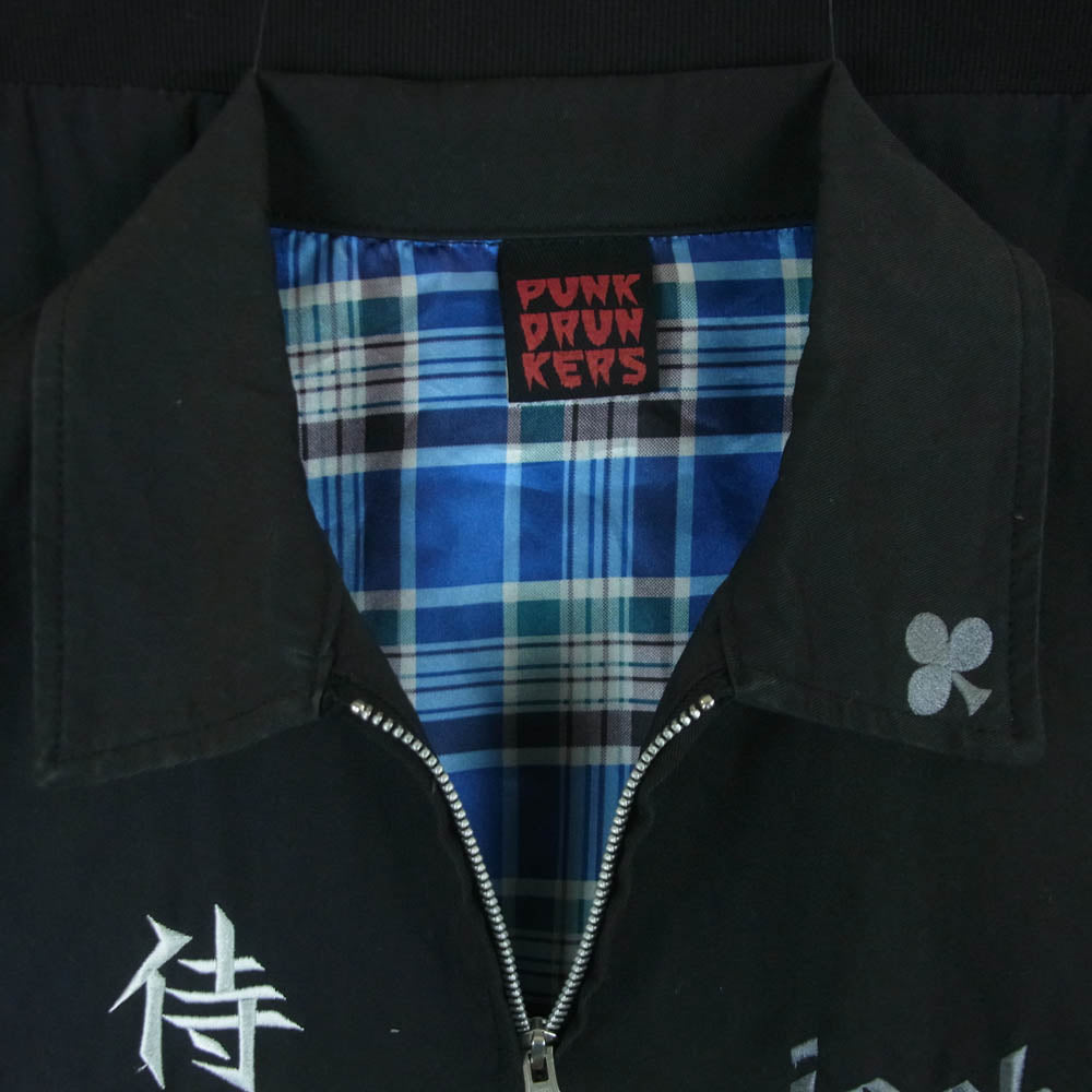 PUNK DRUNKERS パンクドランカーズ 侍 JACK 刺繍 コットン ジャケット ブラック系【中古】