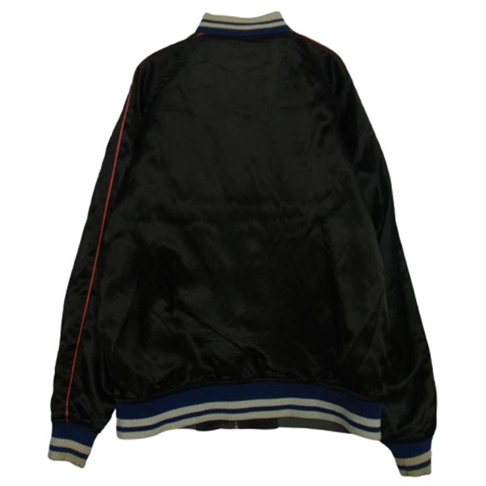 HEX ANTISTYLE ヘックスアンチスタイル Reversible Logo Embroidery Stadium Jumper リバーシブル スタジャン スカジャン ブルゾン ジャケット カーキ系 M【中古】
