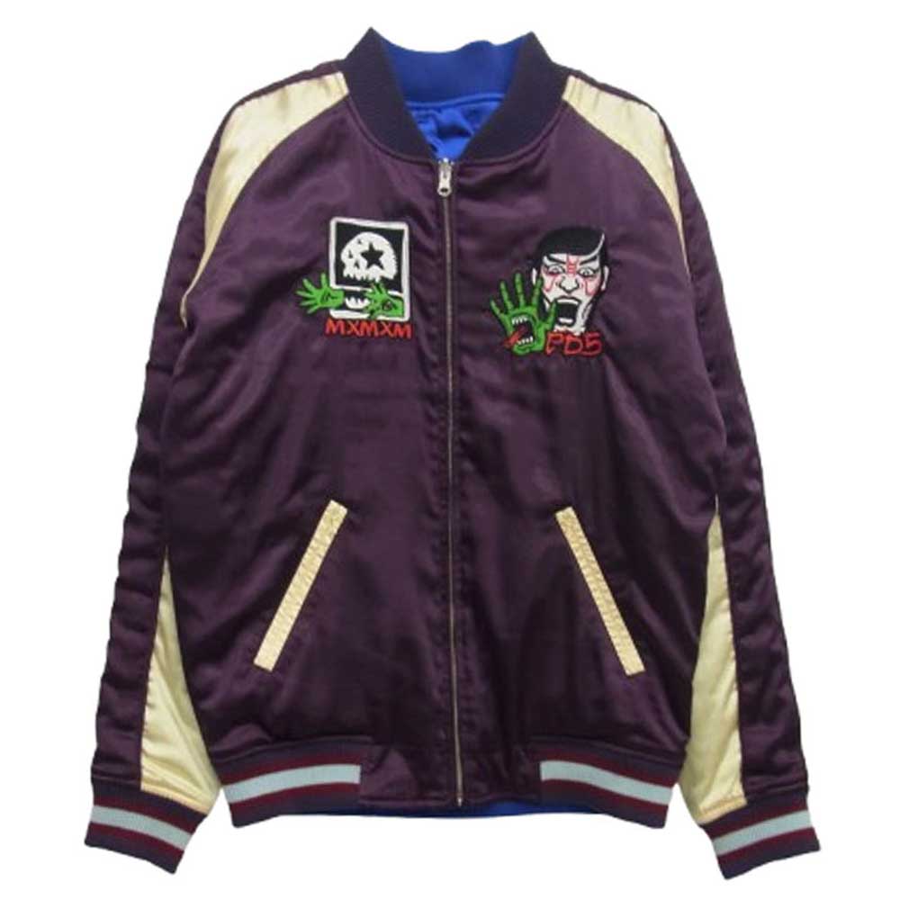 PUNK DRUNKERS (パンクドランカーズ) スカジャン　リバーシブル PUNK DRUNKERS パンクドランカーズ リバーシブル 刺繍 スカジャン