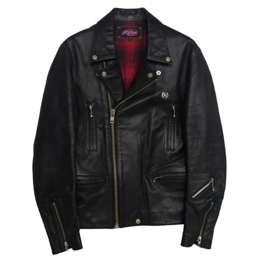ROTAR ローター 710751005 ダブル ライダース 牛革 ジャケット ブラック系 L【中古】
