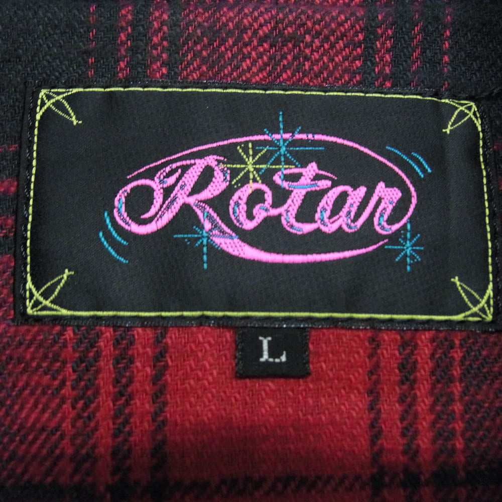 ROTAR ローター 710751005 ダブル ライダース 牛革 ジャケット ブラック系 L【中古】
