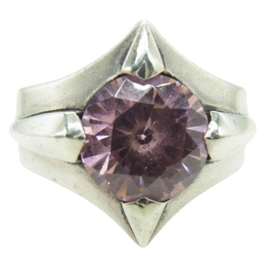 アビシルバーズ HAMSA SHOOTING STAR ハムサ シューティングスター ストーン リング シルバー系 15号【中古】