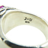 Justin Davis ジャスティンデイビス SRJ553 J×U GLAM ROX グラムロックス クラウン ストーン リング SYNTHEIC RUBY シルバー系 13号【中古】