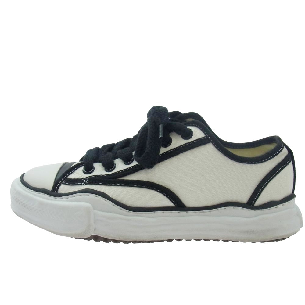 Maison MIHARA YASUHIRO メゾンミハラヤスヒロ A04FW707 PETERSON original sole trick detail lowcut sneaker ピーターソン オリジナルソール スニーカー ホワイト系 ブラック系 42【中古】