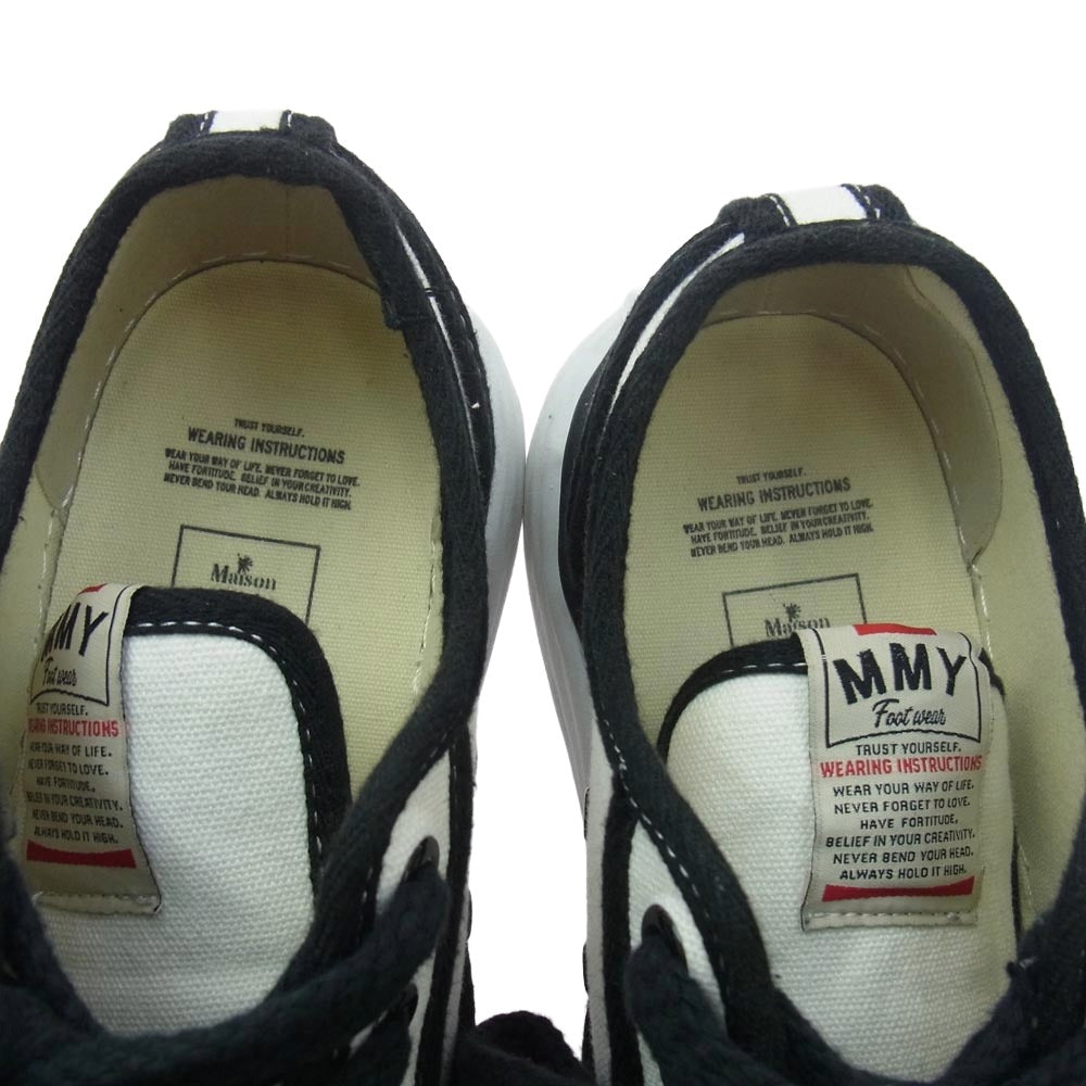 Maison MIHARA YASUHIRO メゾンミハラヤスヒロ A04FW707 PETERSON original sole trick detail lowcut sneaker ピーターソン オリジナルソール スニーカー ホワイト系 ブラック系 42【中古】