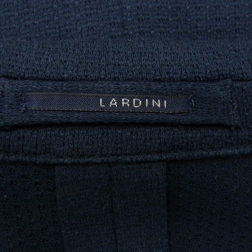LARDINI ラルディーニ JM903AQ-51 Tessuto Esclusivo ブートニエール付き 段返り2B シングル テーラードジャケット ダークネイビー系 48【中古】