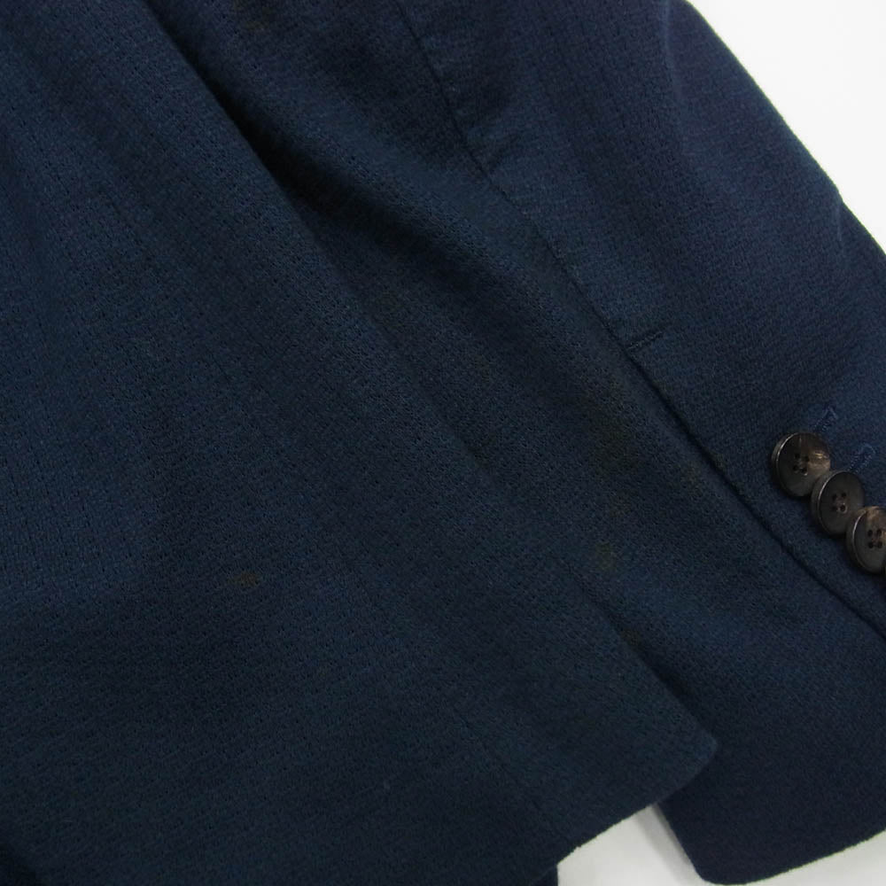LARDINI ラルディーニ JM903AQ-51 Tessuto Esclusivo ブートニエール付き 段返り2B シングル テーラードジャケット ダークネイビー系 48【中古】