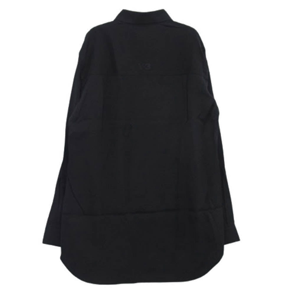 Y-3 Yohji Yamamoto ワイスリー ヨウジヤマモト JX7288 RAYON TWILL SHIRT レーヨンツイル 長袖シャツ ブラック系 XS【新古品】【未使用】【中古】