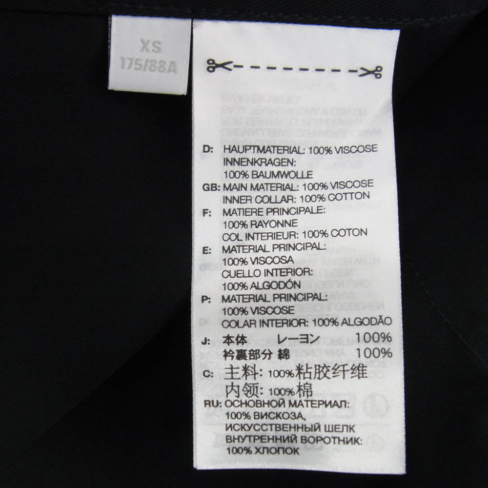 Y-3 Yohji Yamamoto ワイスリー ヨウジヤマモト JX7288 RAYON TWILL SHIRT レーヨンツイル 長袖シャツ ブラック系 XS【新古品】【未使用】【中古】