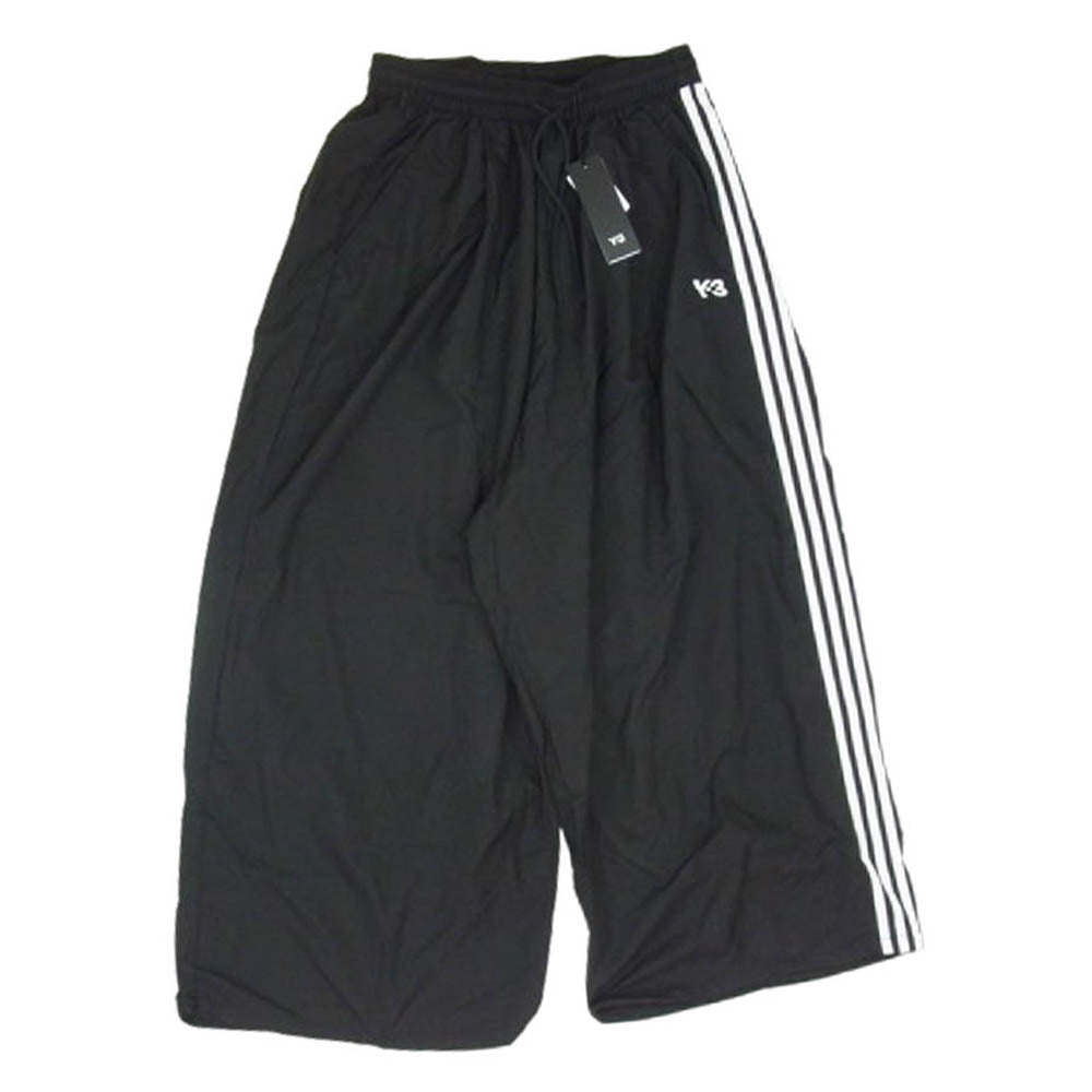 Y-3 Yohji Yamamoto ワイスリー ヨウジヤマモト JD5997 3-STRIPES NYLON PANTS 3ストライプ ナイロン ワイドパンツ ブラック系 M【新古品】【未使用】【中古】