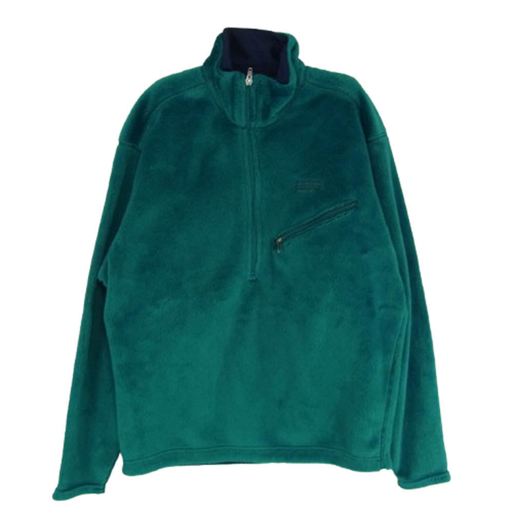 patagonia パタゴニア 00AW 25195 USA製 R2 刺繍タグ レギュレーター シンプル プルオーバー フリース ジャケット グリーン系 M【中古】