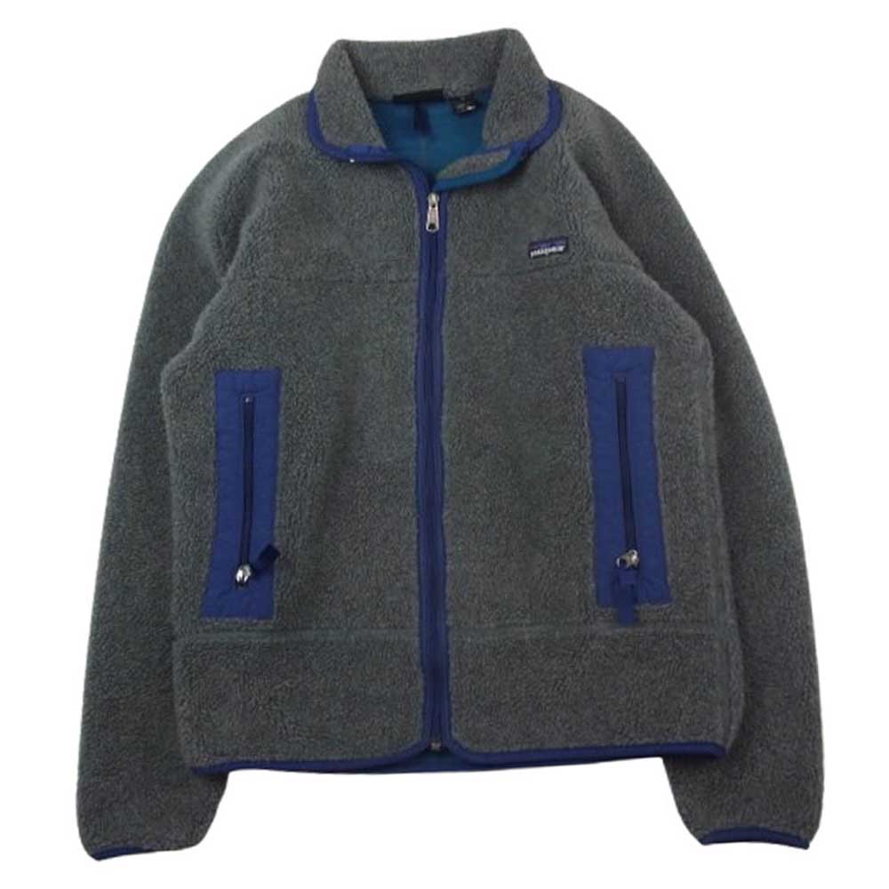 patagonia パタゴニア 90s 雪無しタグ 初期型 レトロX ジャケット パイルフリース フルジップ ジャケット チャコール系 M【中古】