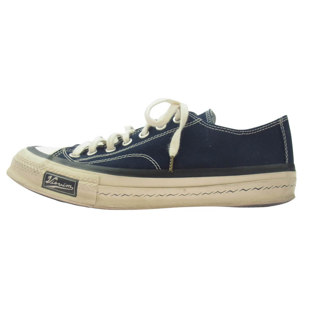 VISVIM ビズビム 25SS 0125101001002 SKAGWAY キャンバス ローカット スニーカー ネイビー系 US9【中古】