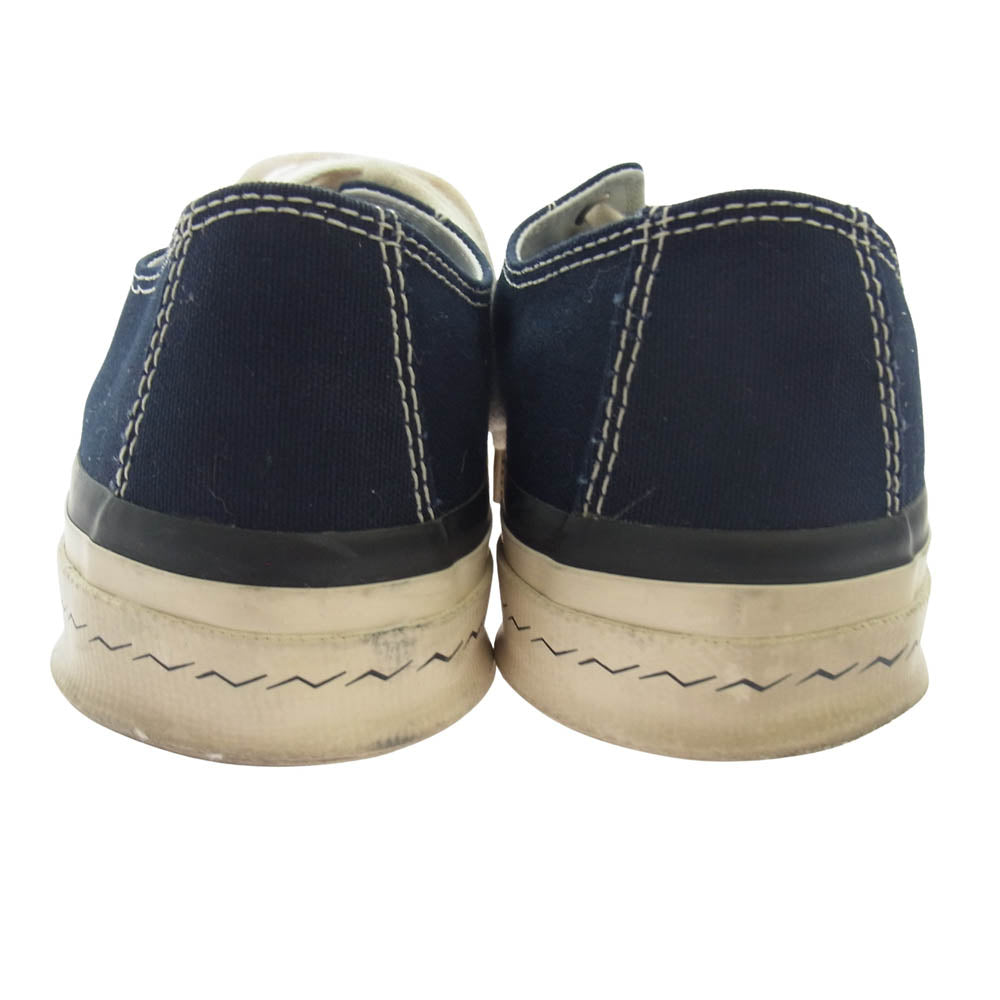 VISVIM ビズビム 25SS 0125101001002 SKAGWAY キャンバス ローカット スニーカー ネイビー系 US9【中古】