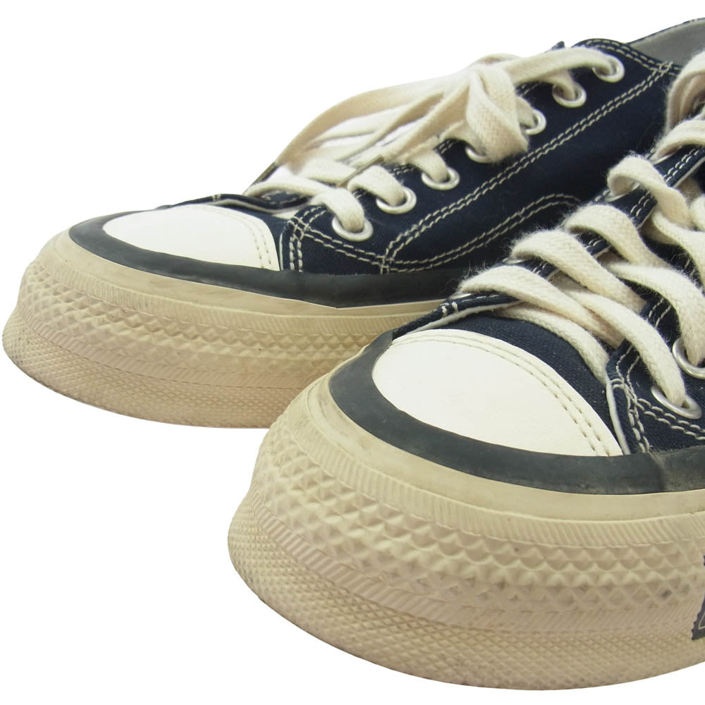 VISVIM ビズビム 25SS 0125101001002 SKAGWAY キャンバス ローカット スニーカー ネイビー系 US9【中古】