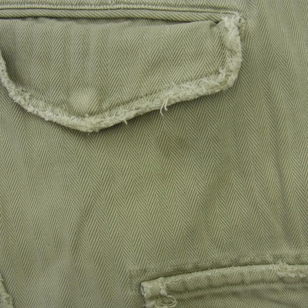 VISVIM ビズビム 0220905008003 ICT JUMBO EIGER SANCTION SHORTS CRASH リペアクラッシュ加工 カーゴ ショーツ ハーフパンツ カーキ系 2【中古】