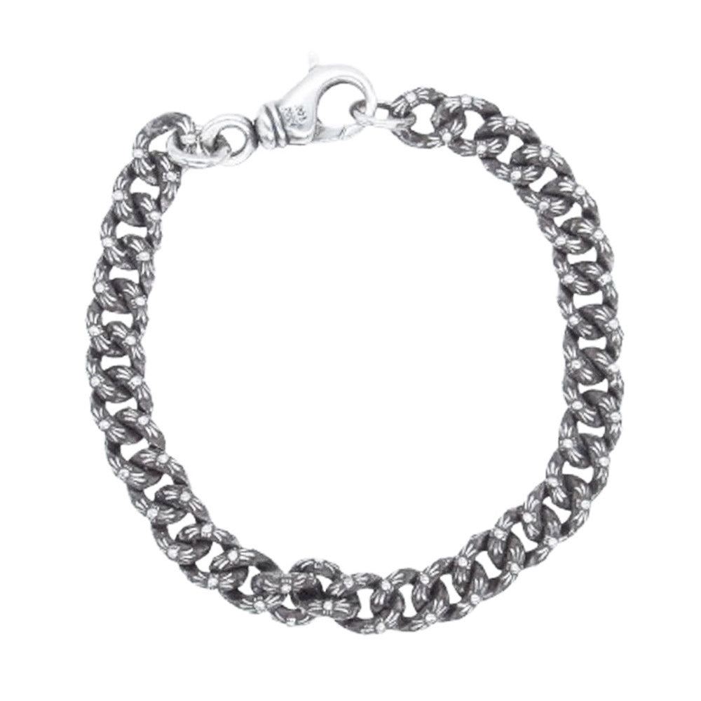 CHROME HEARTS クロムハーツ（原本無） XTRA FNCY MINI エクストラファンシー ミニ ブレスレット 7inch シルバー系【中古】