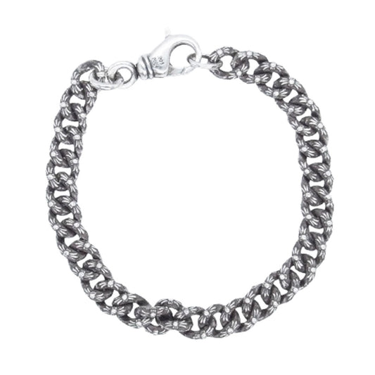 CHROME HEARTS クロムハーツ（原本無） XTRA FNCY MINI エクストラファンシー ミニ ブレスレット 7inch シルバー系【中古】