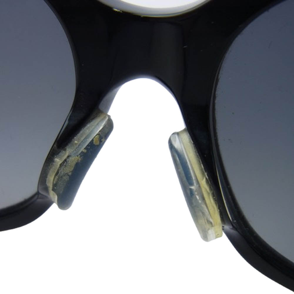 CHANEL シャネル ココマーク ラインストーン オーバル サングラス アイウェア ブラック系【中古】