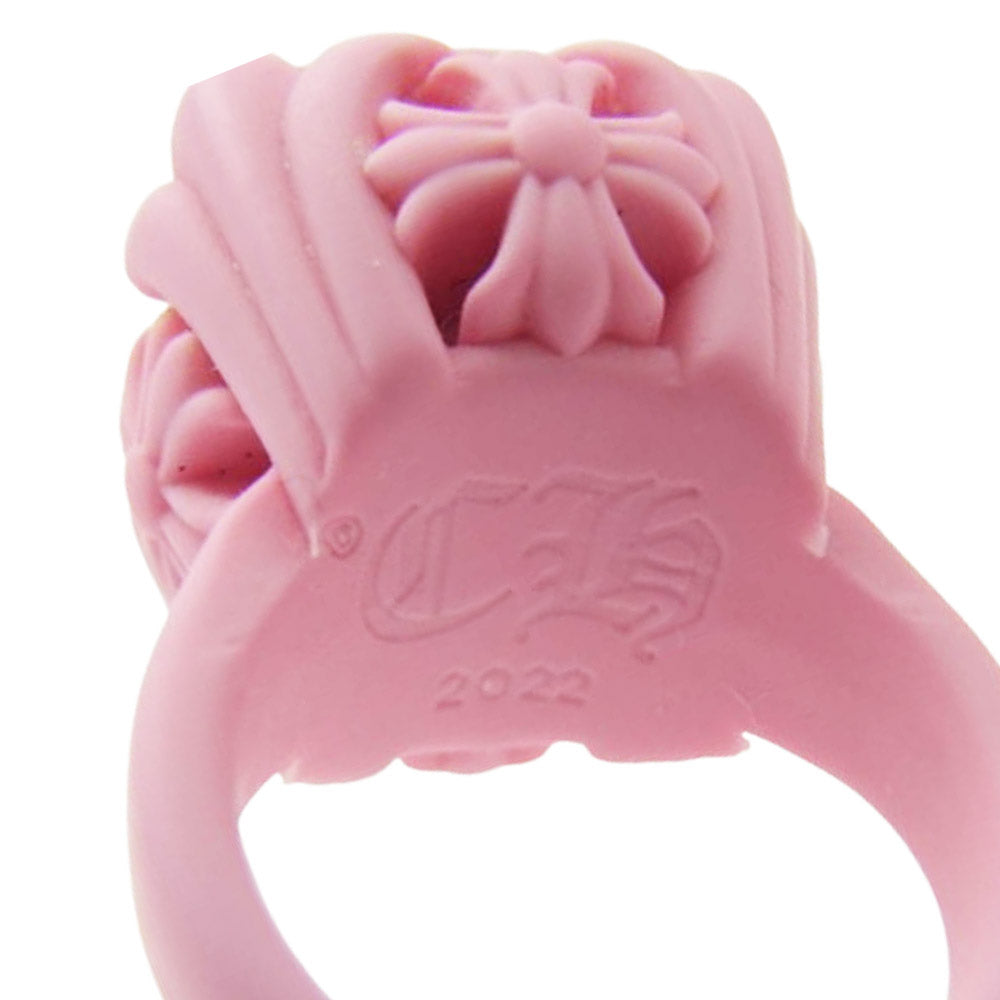 CHROME HEARTS クロムハーツ（原本無） COCL&TAIL PLSTC RING カクテル シリコン ラバー リング ピンク ピンク系 9号【中古】