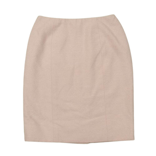 CHANEL シャネル ココマークボタン ツイード スカート フランス製 ピンク系 40【中古】