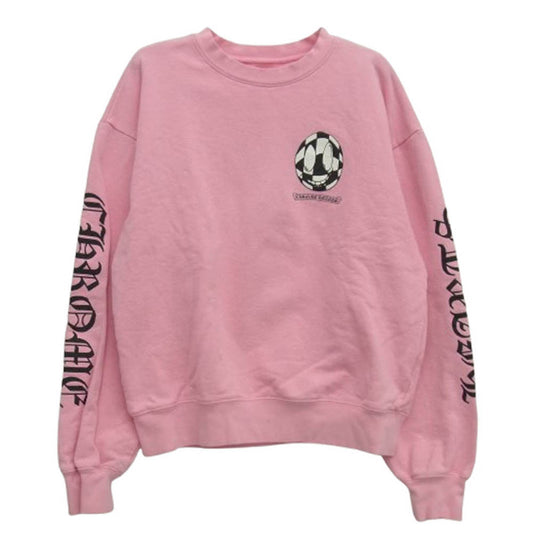CHROME HEARTS クロムハーツ（原本無） 19AW MATTY BOY PPO VANITY AFFAIR SWTSHRT マッティボーイ ヴァニティー クルーネック スウェット トレーナー ピンク系 M【中古】