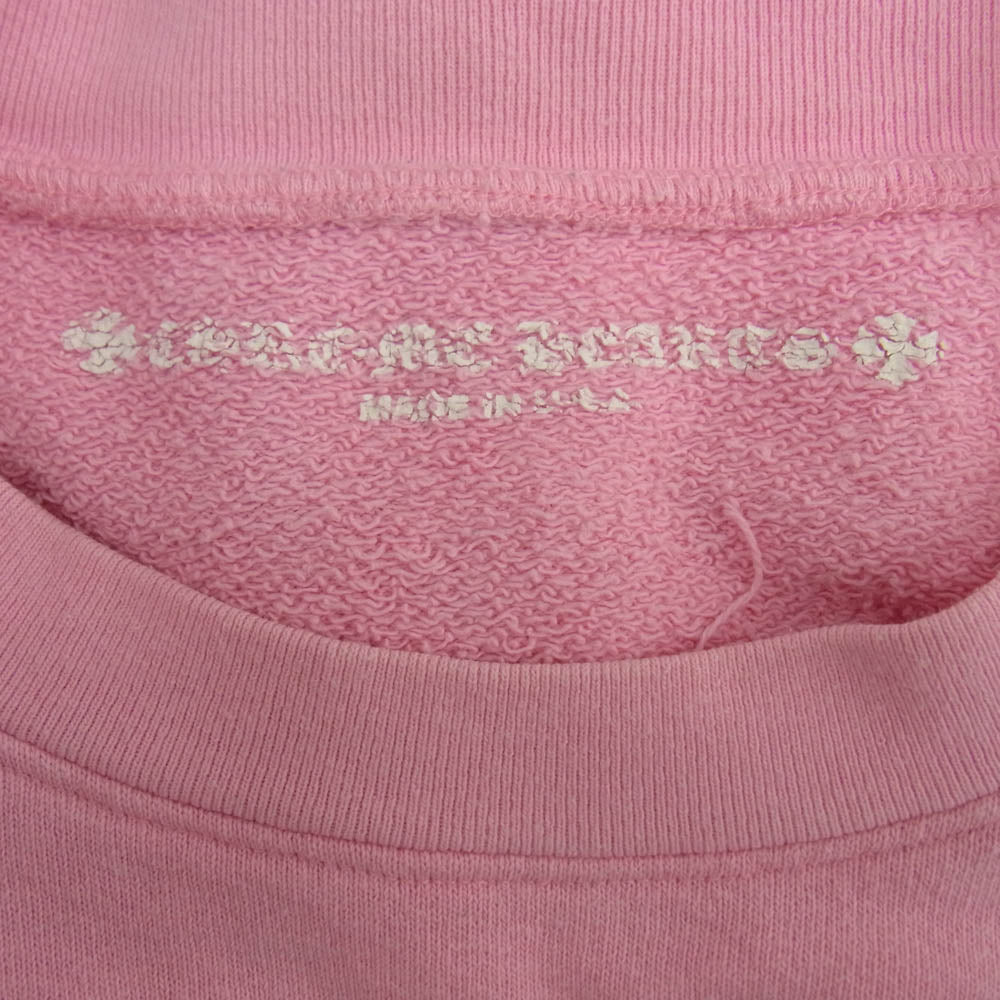 CHROME HEARTS クロムハーツ（原本無） 19AW MATTY BOY PPO VANITY AFFAIR SWTSHRT マッティボーイ ヴァニティー クルーネック スウェット トレーナー ピンク系 M【中古】