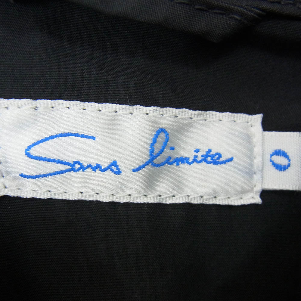 sans limite サンリミット S2106010 BL-001 タイプライター スイングトップ ジャケット ブラック系【中古】