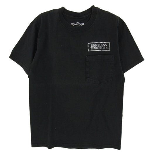 TENDERLOIN テンダーロイン T-TEE 1 GOD BLESS ポケット Tシャツ ブラック系 S【中古】