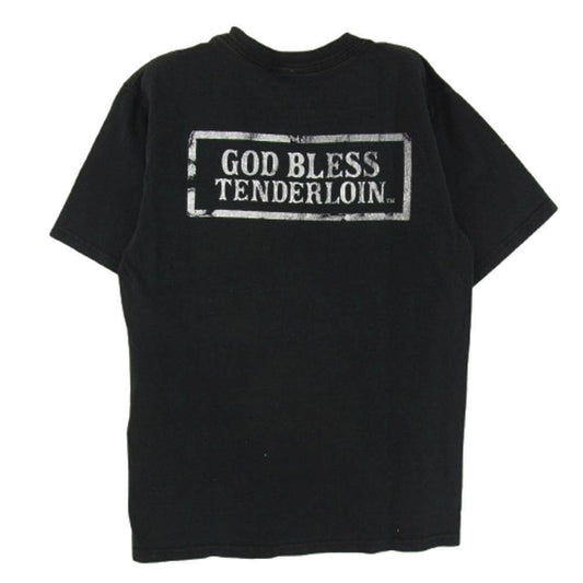 TENDERLOIN テンダーロイン T-TEE 1 GOD BLESS ポケット Tシャツ ブラック系 S【中古】