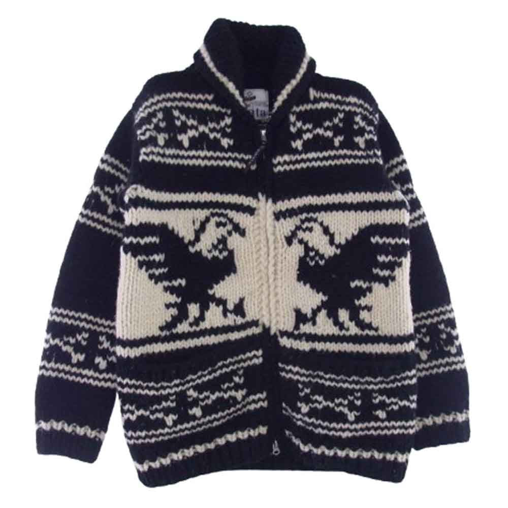 カナタ × jack Rose ジャックローズ カウチン セーター ブラック系 オフホワイト系【中古】