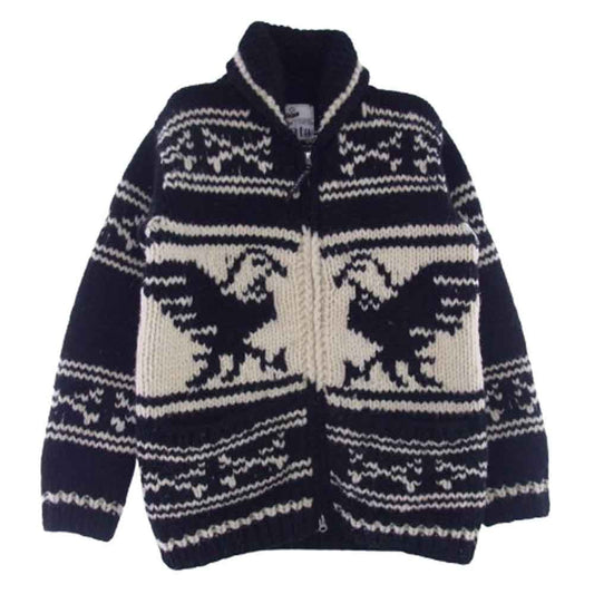 カナタ × jack Rose ジャックローズ カウチン セーター ブラック系 オフホワイト系【中古】