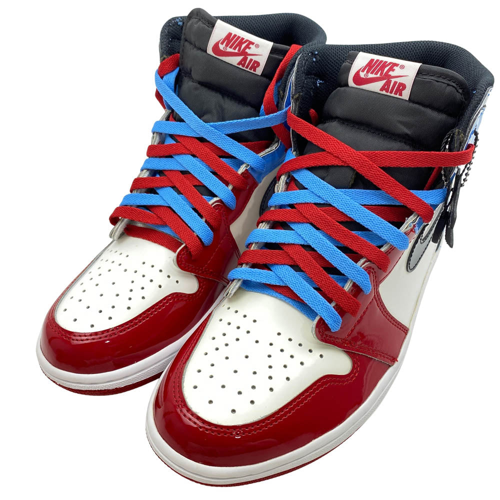 NIKE ナイキ CK5666-100 Air Jordan 1 High OG Fearless エアジョーダン1 ハイ OG フィアレス ハイカット パテント エナメル スニーカー マルチカラー系 27.5cm【極上美品】【中古】
