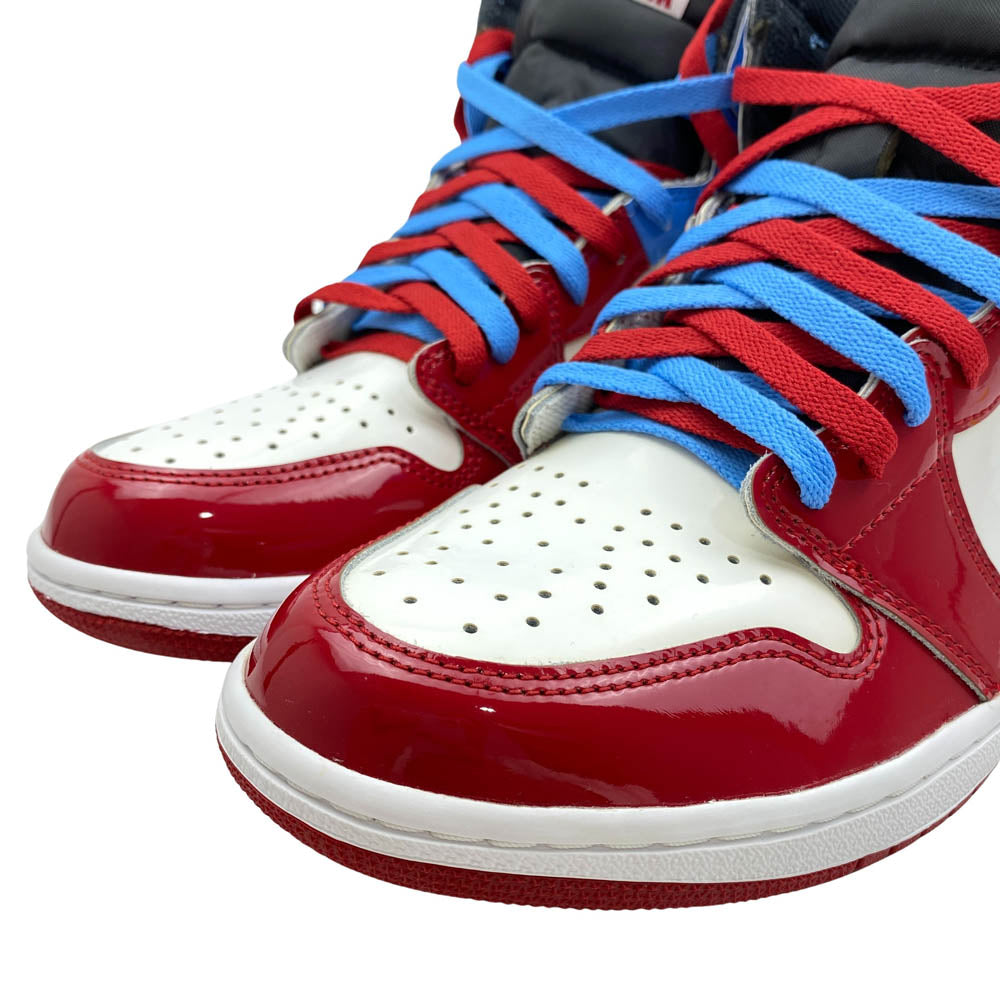 NIKE ナイキ CK5666-100 Air Jordan 1 High OG Fearless エアジョーダン1 ハイ OG フィアレス ハイカット パテント エナメル スニーカー マルチカラー系 27.5cm【極上美品】【中古】