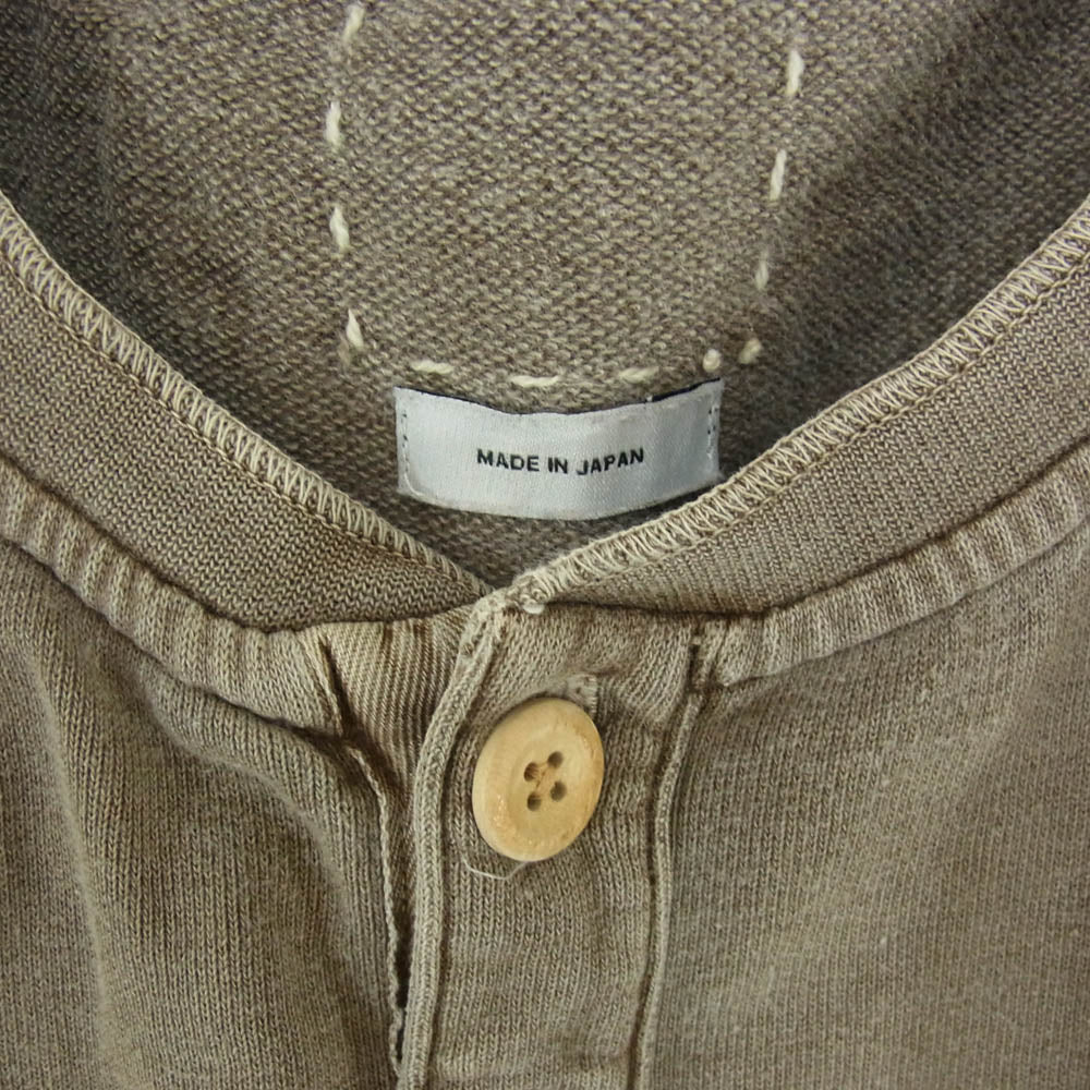 VISVIM ビズビム 0114205010017 MUD RAGLAN HENLEY L/S GIZA ラグラン ヘンリー スウェット シャツ ブラウン系 4【中古】
