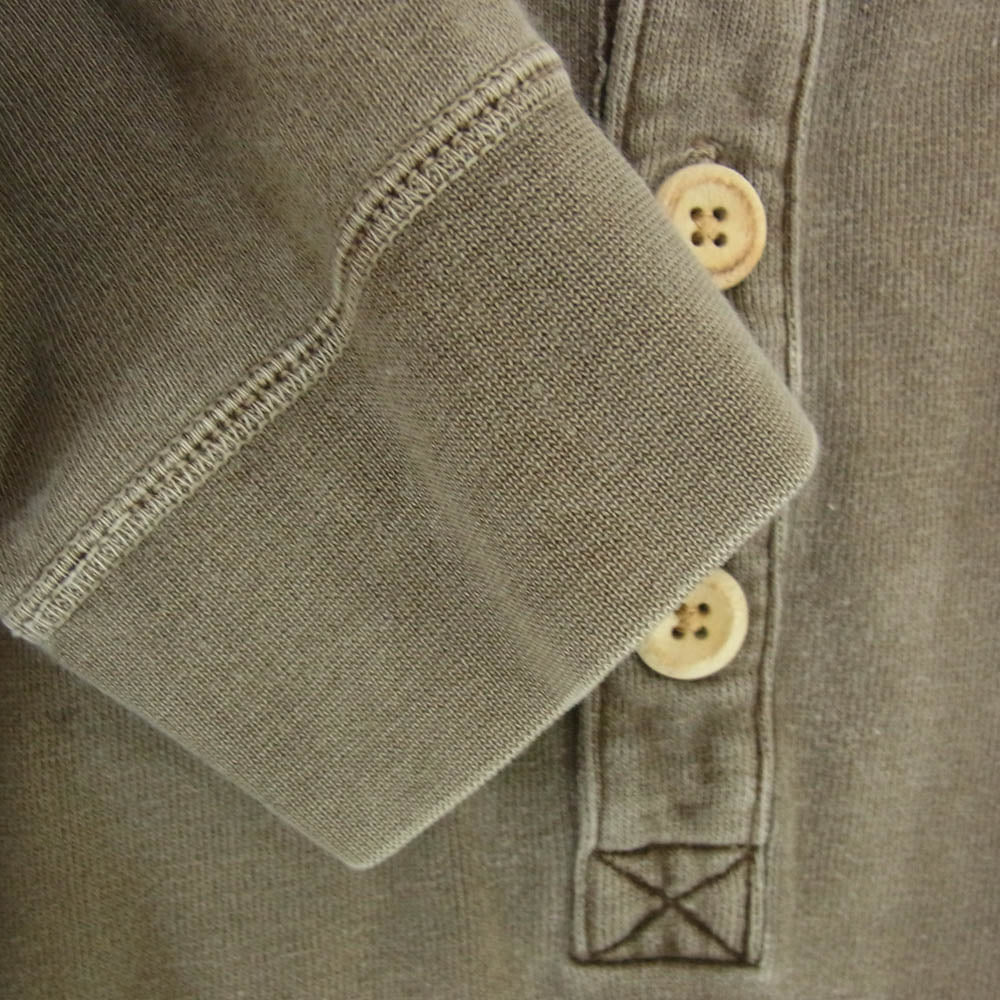 VISVIM ビズビム 0114205010017 MUD RAGLAN HENLEY L/S GIZA ラグラン ヘンリー スウェット シャツ ブラウン系 4【中古】