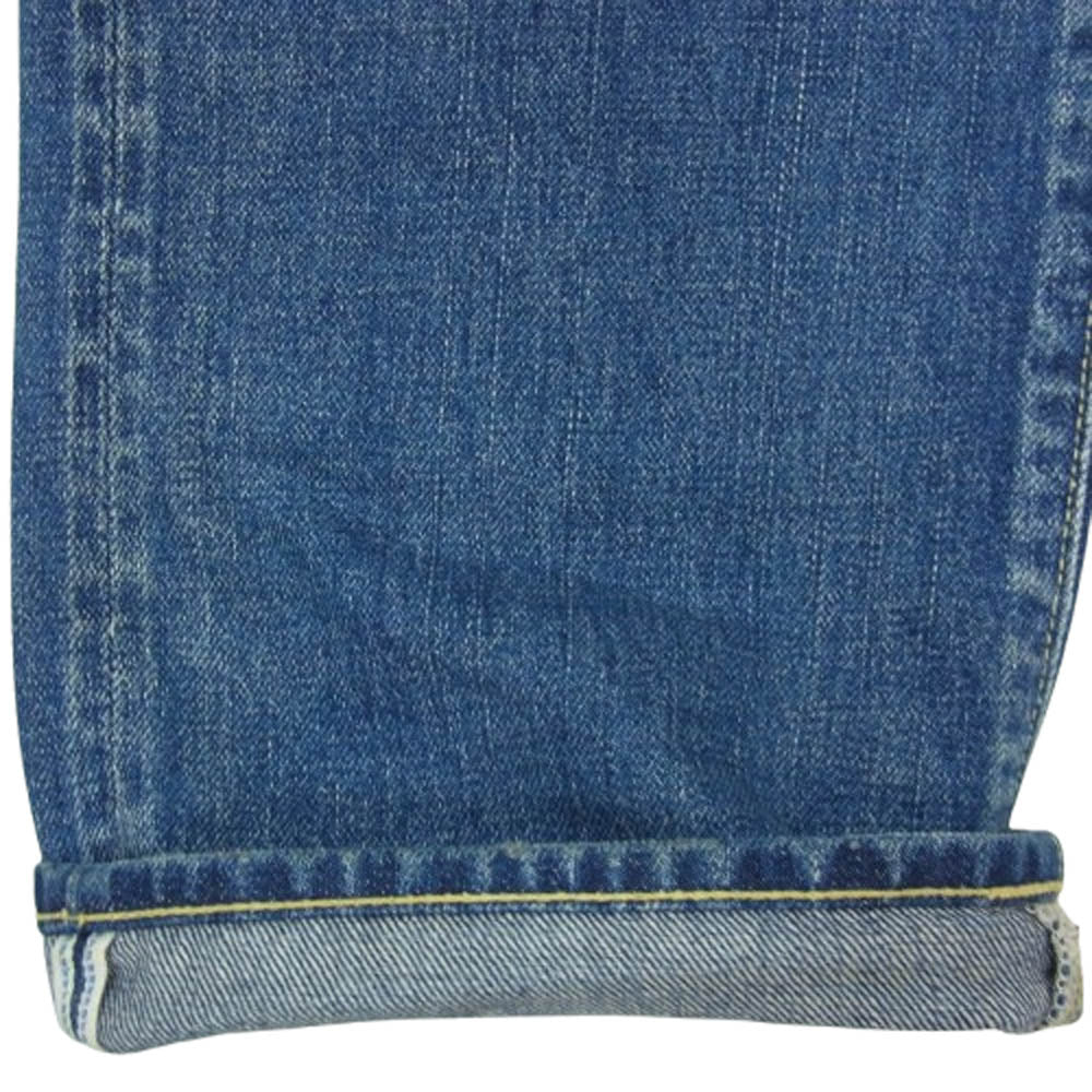 VISVIM ビズビム 16SS 0116105005024 SOCIAL SCLPTR 10 DAMAGED-12 DENIM ソーシャル スカルプチャー ダメージ加工 デニム パンツ インディゴブルー系 W38【中古】