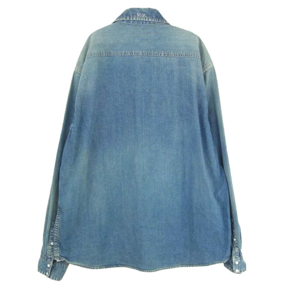 VISVIM ビズビム 0119105007002 Handyman Shirt ハンディマン 長袖 デニム シャツ インディゴブルー系 2【中古】