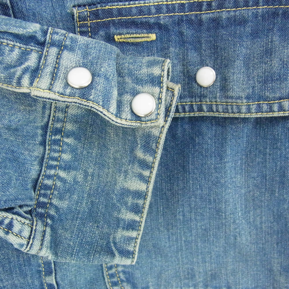 VISVIM ビズビム 0119105007002 Handyman Shirt ハンディマン 長袖 デニム シャツ インディゴブルー系 2【中古】