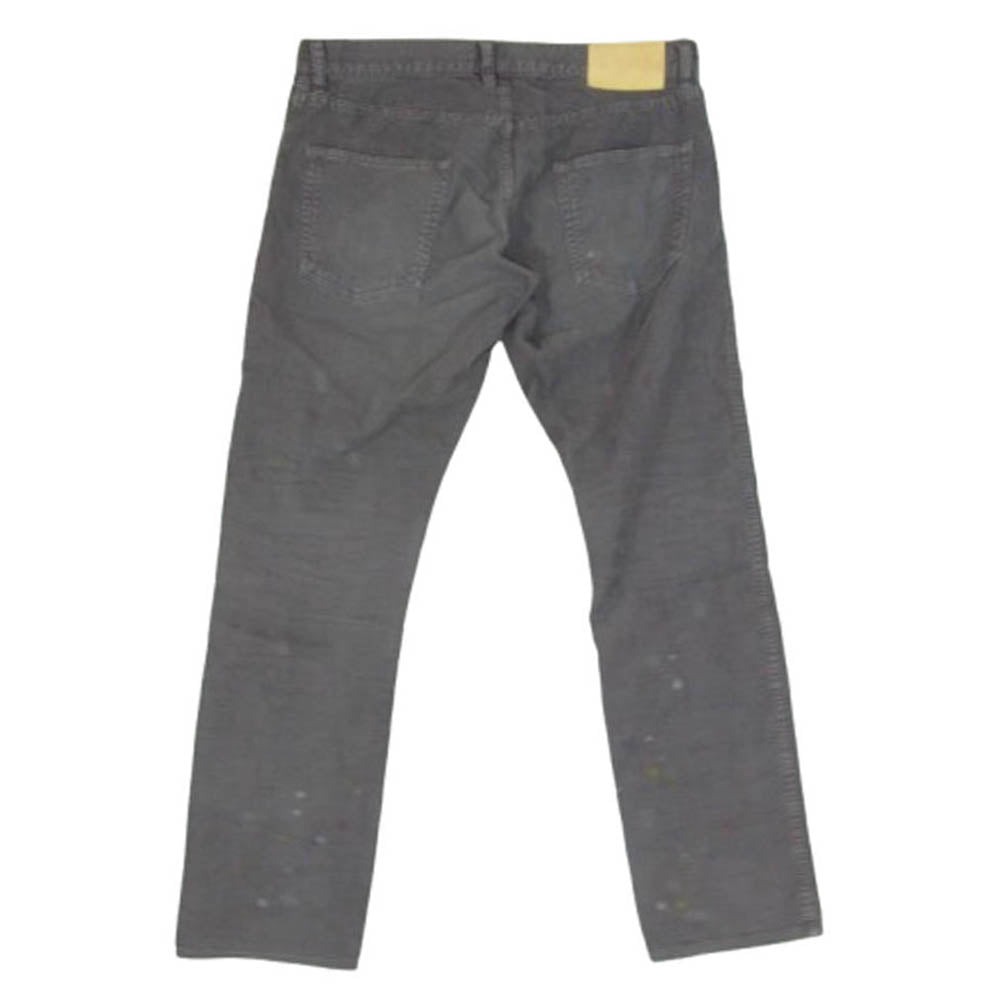 VISVIM ビズビム 0117205008018 FLUXUS 10 SLUB フルクサス スラブ ペイント加工 コーデュロ イパンツ ダークグレー系 3【中古】