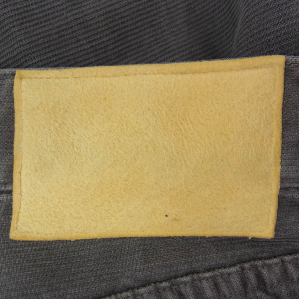 VISVIM ビズビム 0117205008018 FLUXUS 10 SLUB フルクサス スラブ ペイント加工 コーデュロ イパンツ ダークグレー系 3【中古】