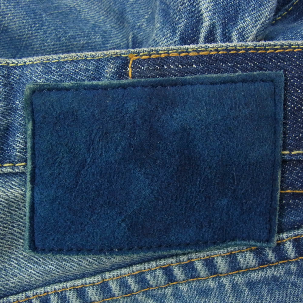 VISVIM ビズビム 18AW 0118105005029 SOCIAL SCULPTURE 10 DAMAGED-14 ソーシャル スカルプチャー ダメージ加工 デニム パンツ インディゴブルー系 W36【中古】