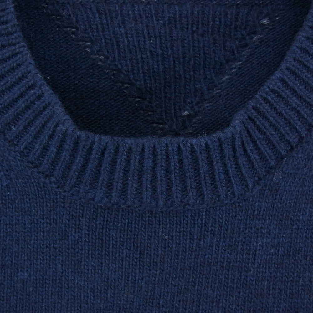 DSQUARED2 ディースクエアード 20AW s74ha1099 s17395 CREW NECK KNIT クルーネック ニット ダークネイビー系 ライトブルー系 L【中古】