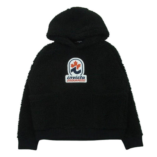 DSQUARED2 ディースクエアード 22AW S71GU0558S25565 Invicta Teddy Hoodie ボア フリース パーカー ブラック系 XS【中古】